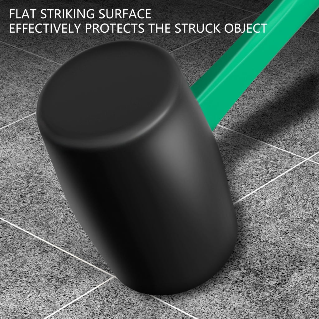 Zeiwohndc Rubber Hammer Mallets With Textured Handle For Secure Tile Adjustment Work