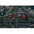 thumbnail image 2 of Chiriaco, Carmine 14x11 Gold Ornate Wood Framed with Double Matting Museum Art Print Titled - urban labyrinth, 2 of 4
