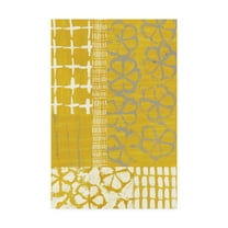 Trademark Fine Art 'Golden Block print II' Canvas Art by Chariklia Zarris
