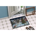 thumbnail image 2 of Carolines Treasures PTW2005MAT Christmas Family Skate Night Door Mat Indoor Rug or Outdoor Welcome Mat 18x27 Doormat, 2 of 4