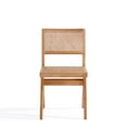 thumbnail image 3 of Manhattan Comfort Hamlet 17.72" Wood Dining Chair in Natural (Set of 2), 3 of 5