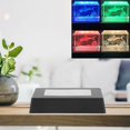 thumbnail image 2 of 3D Crystal Statues Jewelry LED Display Base Rectangle Color Changing Display Stand for Glass Art Crystal Display silver, 2 of 5