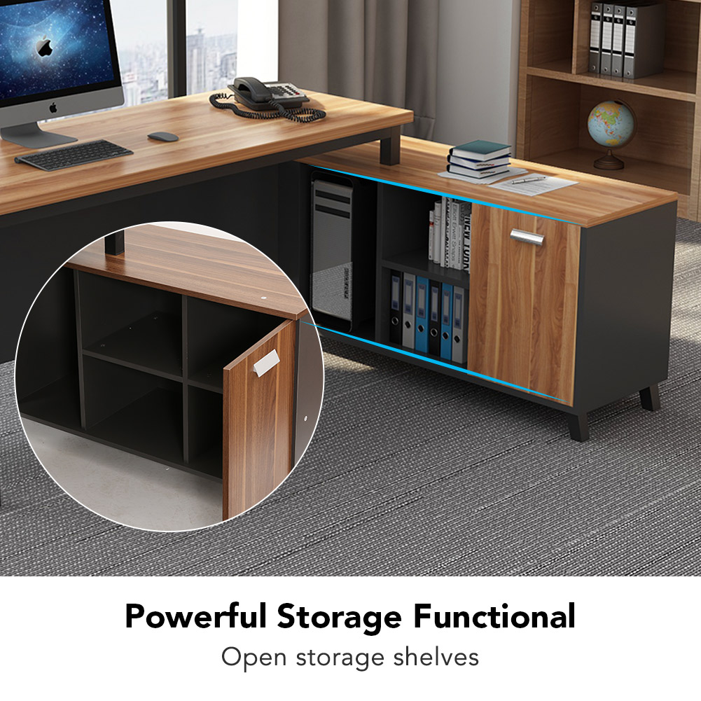 Tribesigns Large L Shaped Desk Executive Office Desk Computer