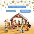 thumbnail image 4 of Holiday Peak Handpainted Resin Tabletop Nativity Scene - Set Includes 5"x6" Manger, Plus 8 Nativity Pieces - Perfectly Sized Christmas Decoration, 4 of 8