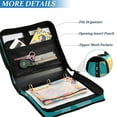 thumbnail image 4 of ALAZA Zipper Binder Bows Heart 3 Ring Trapper Keeper File Folder Organizer Bag, 4 of 8