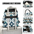 thumbnail image 3 of FORMRS Mini Backpack Purse for Women Quilted Travel Daypack Casual Shoulder Bag, Blue Mosaic Pattern, 3 of 7
