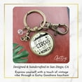 thumbnail image 4 of Not My Circus Not My Monkey Gutsy Goodness Bronze Keychain Funny Positive Life Attitude Jewelry Mom Quote, 4 of 8