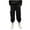 Black C, variant on Edvintorg Boys Cargo Pants Streetwear Letter Printed Elastic Waist Casual Trousers with Pocket School Outfits 4-15 Years Boys Sweatpants