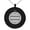 Black, variant on Stainless Steel Miura Samurai Crest Engraved Small Medallion Circle Charm Pendant Necklace