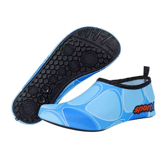 NexTorq Foldable Shoes, Women's Water Shoes, Adult Water Shoes, Cruise Must Haves, Water Shoes for Womens Mens Barefoot Quick-Dry Aqua Socks for Beach Swim Surf Yoga Exercise Soles, Blue, 5.5