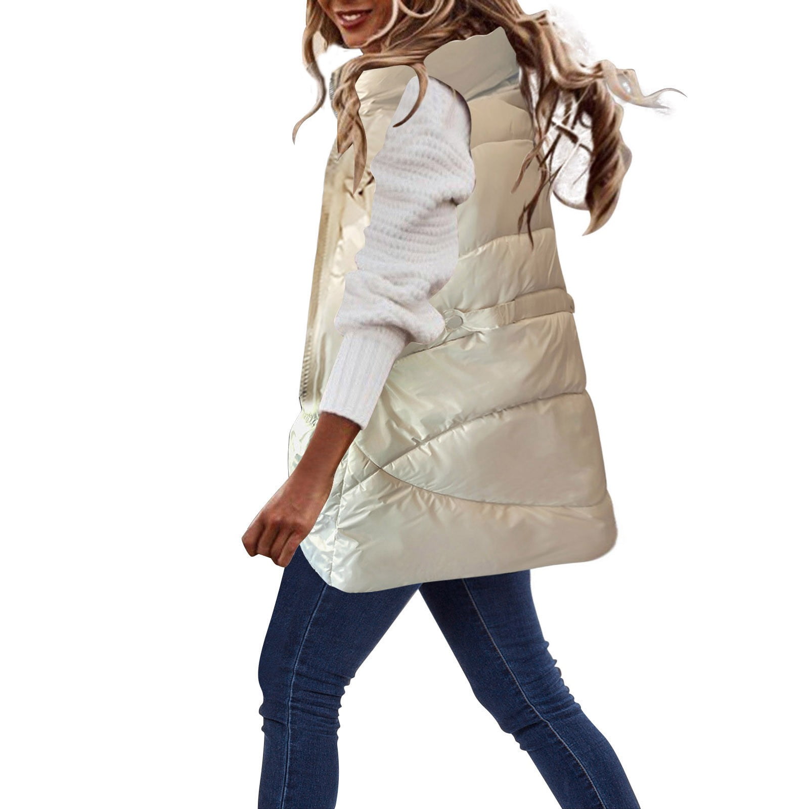 Rovga Women Vest Plus Size Waist Large Pockets In The Long Undershirt