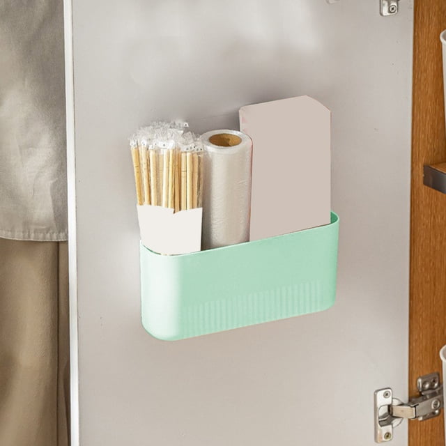 LSLJS Magnetic Storage Boxes Home Refrigerator Magnetic Wall Mounted Storage Boxes No Punch Storage Boxes Magnetic Storage Kitchen Utensils & Gadgets