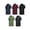 Dark Blue;Wine Red;Black;Green;Dark Gray, variant on 5 Pack Men's Polo Shirts Short Sleeve Moisture Wicking Casual Collared Summer Shirts, Size L
