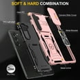 thumbnail image 4 of For Samsung Galaxy Z Fold 5 Case with Hinge Protection and 360°Rotate Ring Magnetic Kickstand, [Military Grade anti-Drop],Hard Back & Soft Edge Slim Protective Case for Galaxy Z Fold 5,Rosegold, 4 of 8