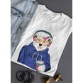 thumbnail image 3 of Young Girl Polar Bear Design Shaped T-Shirt Women -Image by Shutterstock, Female Small, 3 of 4
