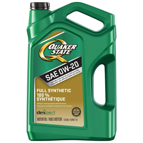 Quaker State Huile moteur entièrement synthétique 0W-20 5L QS Synthetique 0W-20 5L
