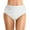 White, variant on Wamejoo Women High Waisted Bikini Bottoms Tummy Control Full Coverage Swim Bottom Front Ruched Bathing Swimsuit (Black, M)