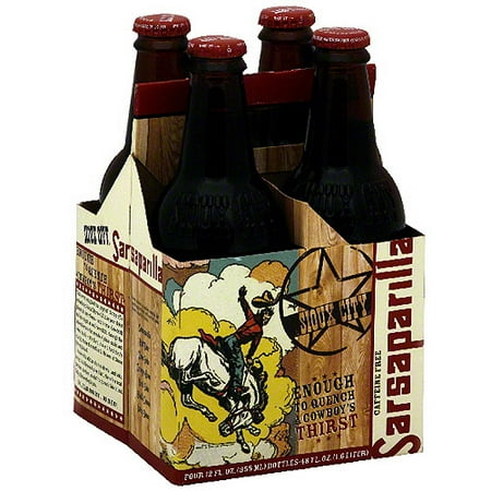 White Rock Sioux City Sarsaparilla, 12 oz, 4ct (Pack of 6)