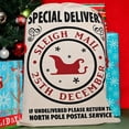 thumbnail image 2 of Personality Case Christmas Drawstring Bag – From the North Pole – 100% Cotton – 19” x 26.25” – Personalized & Printed with Quote – Reusable Sack for Christmas Gifts, Holiday Storage & Decorations, 2 of 6
