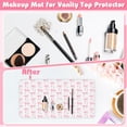 thumbnail image 2 of Tapete de maquillaje Teenyou Coquette Bow, impermeable, rosa, 2 of 7