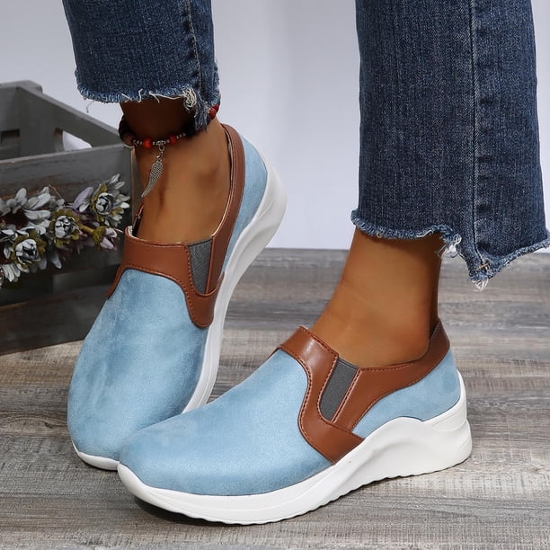 Nuevos zapatos individuales para mujer, tacón plano, transfronterizo, Retro, punta redonda, parte inferior gruesa, conjunto de pies, zapatos de mujer a la moda Wmkox8yii nm8540