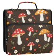 thumbnail image 5 of FORMRS Zipper Binder with Shoulder Strap 1.5-inch Ring 500 Sheet Capacity File Bag, Brown Mushroom Pattern, 5 of 5