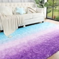 thumbnail image 7 of Junovo Gradient Modern Rugs Shaggy Rug Carpets for Bedroom, Living Room,Kids Room,5'x8',Blue/Purple, 7 of 7