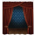 thumbnail image 3 of Ambesonne Victorian Shower Curtain, Classic Stage Theater, 69"Wx70"L, Burgundy Multicolor, 3 of 3