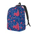 thumbnail image 1 of Disketp Chicken and Rooster Mochila de Lona Estampada, Mochila Escolar de Viaje Ligera para Estudiantes y Portátil-Small, 1 of 5