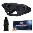 thumbnail image 1 of Graflsoa 3D Light-Blocking Sleep Mask with Memory Foam, Seamless Nose Fit, Breathable Fabric, Adjustable Strap, Black, 1 of 6