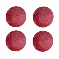 AUQ Placemat,No Deformation Fading Table Mat,Non-Slip Heat-Insulating Dinner Mats,Red