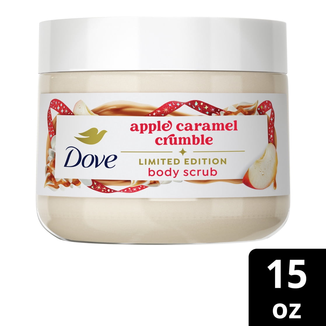 Dove Limited Edition Holiday Treats Apple Caramel Crumble Body Scrub, 15 oz