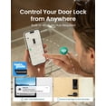 thumbnail image 5 of DESLOC D110Plus Black Fingerprint Door Lock Set with Lever Handles, Keypad, Remote Access Smart Lock, 5 of 10