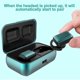 thumbnail image 3 of Bluelans Zw-t5 forma de maleta inalámbrico Bluetooth 5,0 auriculares recargables en la oreja, 3 of 5