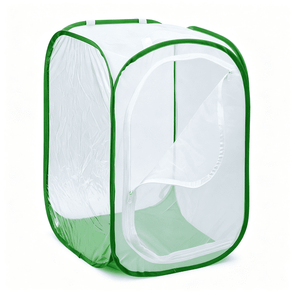 MISSMILE 36" Large Monarch Butterfly Habitat,Giant Collapsible Insect Mesh Cage Terrarium Pop-Up 24 X 24 X 36In Butterfly Houses for Outside