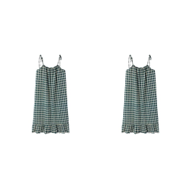 Sonducket Camisón de verano para mujer, vestido de noche de algodón estampado, ropa de descanso, vestidos casuales sueltos, para dormir, Type3 NO3