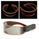 thumbnail image 2 of Gafas de sol luminosas LED con visera electrónica para bares y clubes, brillo fresco. naranja, 2 of 9