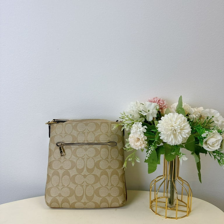 Coach CR248 Mini Rowan File Bag In Signature Canvas With Stripe IN