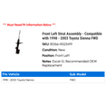 thumbnail image 2 of Front Left Strut Assembly - Compatible with 1998 - 2003 Toyota Sienna FWD 1999 2000 2001 2002, 2 of 2