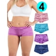 thumbnail image 2 of Barbra Women's Panties Silky Sexy Satin Boyshorts Small to Plus Size Multi-Pack, 2 of 11