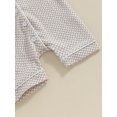 thumbnail image 6 of Musuos Baby Boys Girls Jumpsuits 3 6 9 12 18M Short Sleeve Lapel Collar Button Down Textured Rompers Newborn Pajamas, 6 of 9