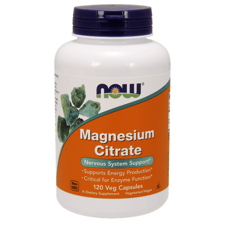 Best NOW Magnesium Citrate Vegetable Capsules, 120 Ct deal
