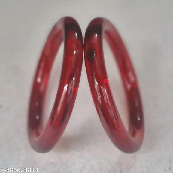 Handmade Red Color 2 PCS Classic Crystal bangle bracelet For Girls Made In India High Quality Crystal Bangles Set For Girls And Women