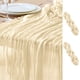 thumbnail image 1 of Camino de mesa Ase'm, 120 pulgadas, gasa beige, 2 unidades, decoración bohemio, 1 of 7