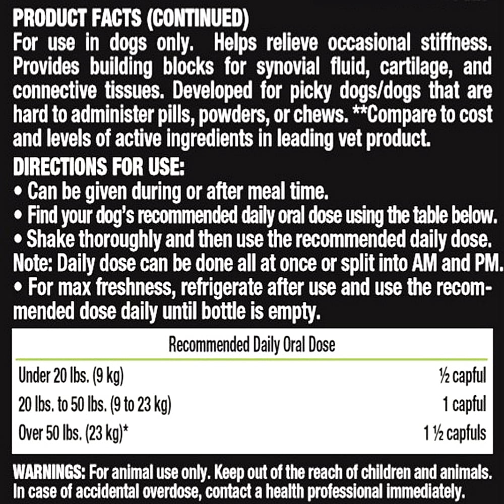Liquid-Vet Hip & Joint Wellness Supplement for Dogs with Glucosamine, Pot Roast, 16 oz