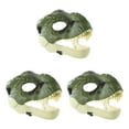 thumbnail image 1 of bedienty Fun Cartoon Dinosaur Mask Costume Accessory for Kids Festivals and Birthdays Halloween Party Green 3Set, 1 of 5