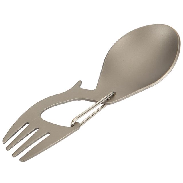 Utensilios de cocina multifuncionales Cuchara Tenedor Abrebotellas Equipo de camping Herramientas Tmvgtek excursión de campamento