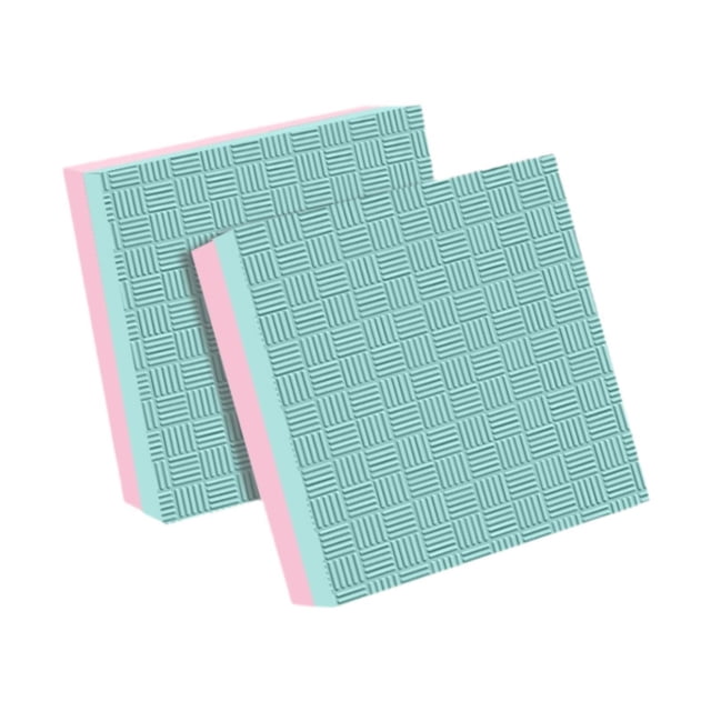 Paquete de 2 almohadillas para levantamiento de pesas, alfombrilla silenciosa, multifuncional, protección para el suelo, peso Verde Rosa 50x50x4cm