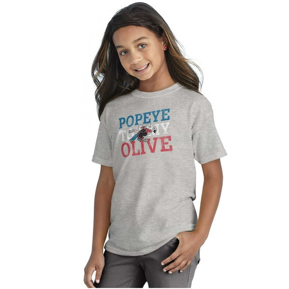Popeye To My Olive Oyl Cute Couple Girls Kids T Shirt Tees Teen Brisco Brands XS