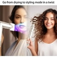 thumbnail image 3 of Hair Dryer Brush, 5 in 1 High-Speed Blow Dryer, 110,000 RPM, with Auto-Wrap Curlers & Ionic Technology Fast Drying Curling Volumizing Smoothing Straightening Multi Hair Styler, 3 of 6